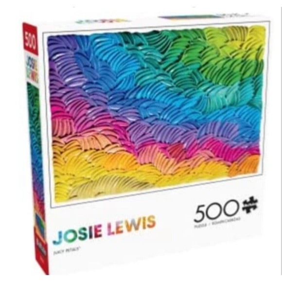 Brand New Sealed ‘JUICY PETALS’ 500 pc Puzzle-Artist JOSIE LEWIS- rainbow color - Picture 2 of 5
